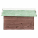 vidaXL mokka és fehér színű fenyőfa robotfűnyíró-tároló 72x87x50 cm