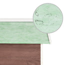 vidaXL mokka és fehér színű fenyőfa robotfűnyíró-tároló 72x87x50 cm