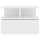 vidaXL fehér szerelt fa lebegő éjjeliszekrény 40 x 31 x 27 cm