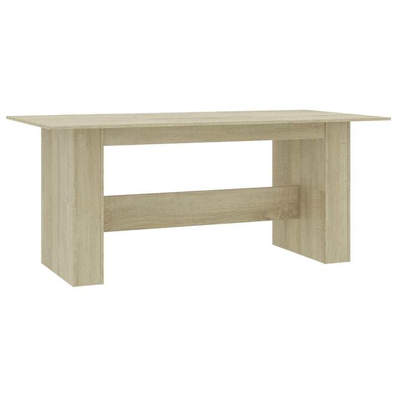 vidaXL sonoma tölgy színű szerelt fa étkezőasztal 180 x 90 x 76 cm