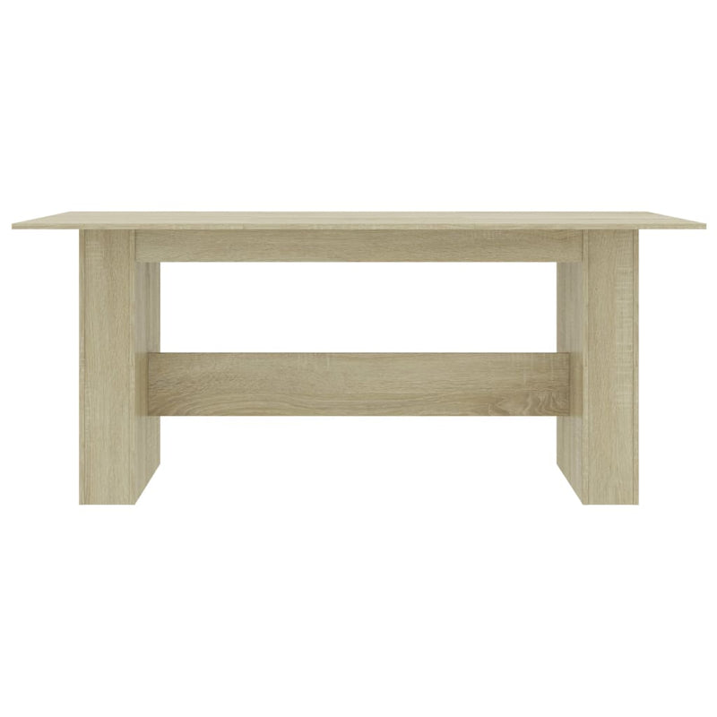 vidaXL sonoma tölgy színű szerelt fa étkezőasztal 180 x 90 x 76 cm