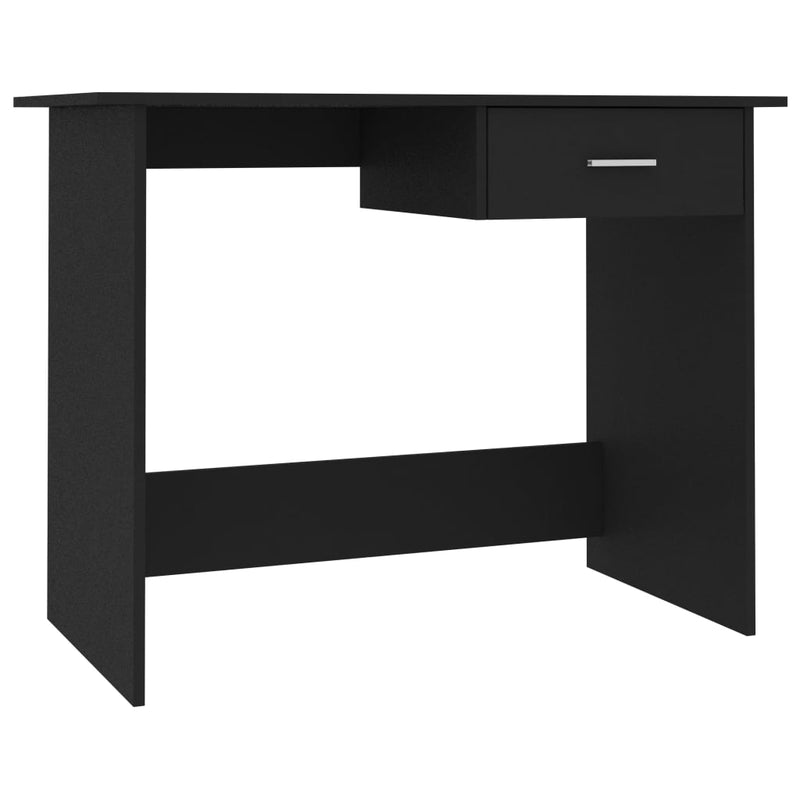 vidaXL fekete szerelt fa íróasztal 100 x 50 x 76 cm