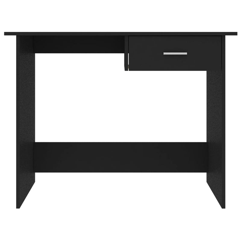 vidaXL fekete szerelt fa íróasztal 100 x 50 x 76 cm