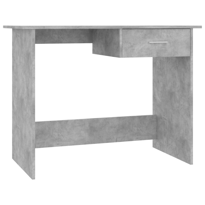 vidaXL betonszürke szerelt fa íróasztal 100 x 50 x 76 cm