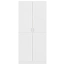 vidaXL fehér szerelt fa ruhásszekrény 80 x 52 x 180 cm