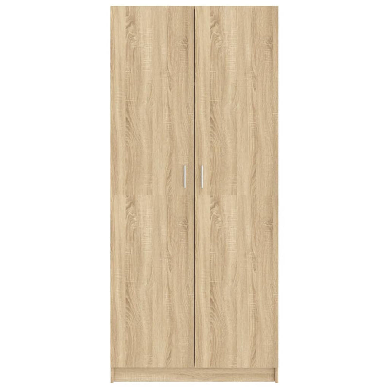 vidaXL sonoma tölgy színű szerelt fa ruhásszekrény 80 x 52 x 180 cm