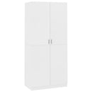 vidaXL fehér szerelt fa ruhásszekrény 90 x 52 x 200 cm