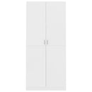 vidaXL fehér szerelt fa ruhásszekrény 90 x 52 x 200 cm