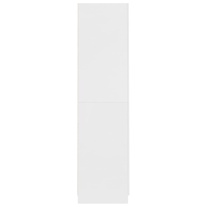 vidaXL fehér szerelt fa ruhásszekrény 90 x 52 x 200 cm