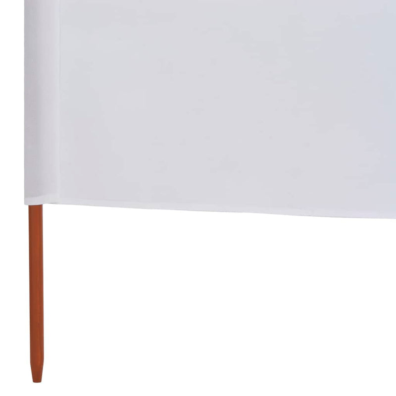 vidaXL homokfehér 5-paneles szövet szélfogó 600 x 120 cm