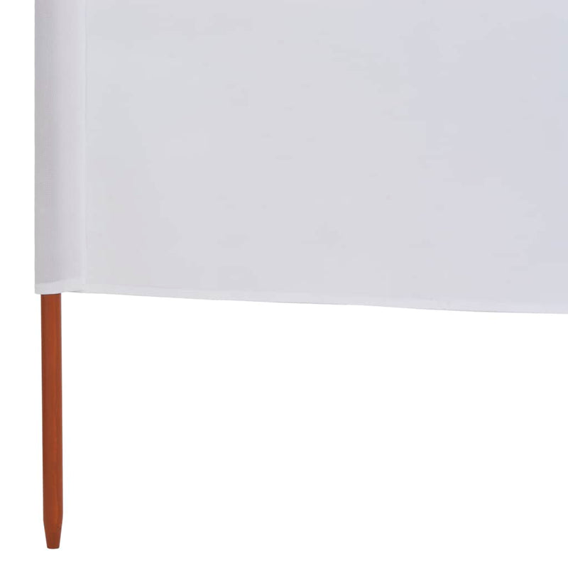 vidaXL homokfehér szövet 6-paneles szélfogó 800 x 120 cm