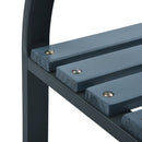 vidaXL 2 darab szürke fa kerti szék