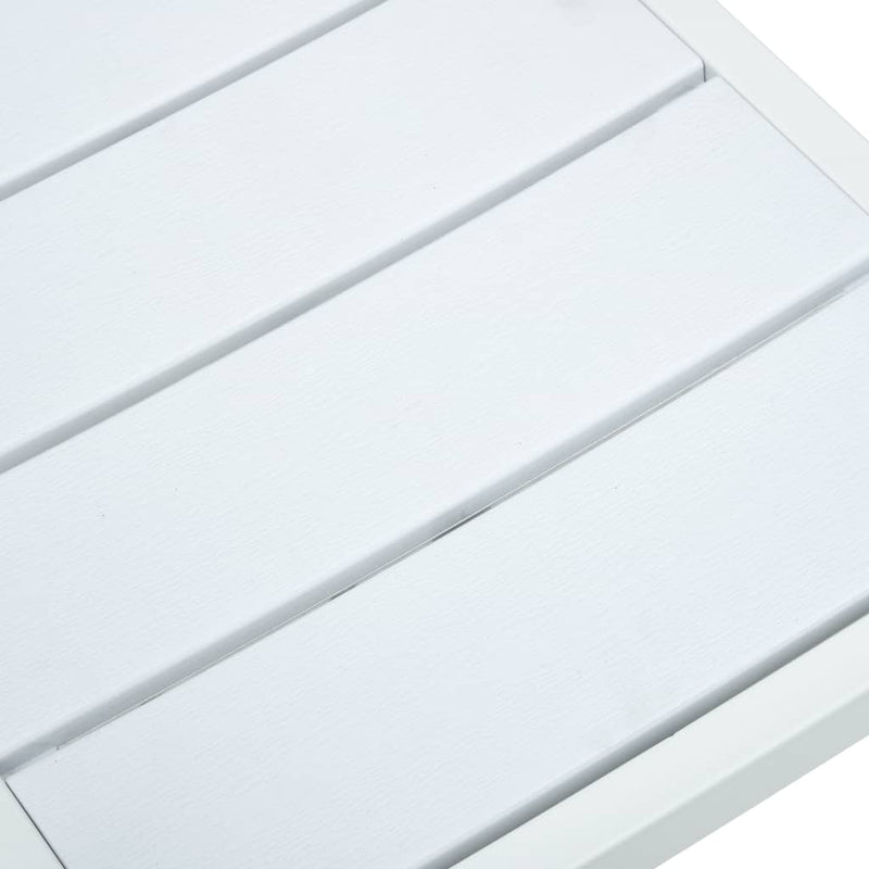 vidaXL 4 darab fehér fautánzatú HDPE kerti szék