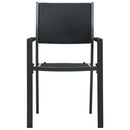 vidaXL 2 db fekete rattan hatású műanyag kerti szék