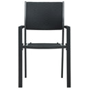 vidaXL 4 db fekete rattan hatású műanyag kerti szék