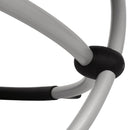 vidaXL krémszínű geometrikus formájú kültéri acél napozóágy