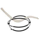 vidaXL krémszínű acél gyerek napozóágy