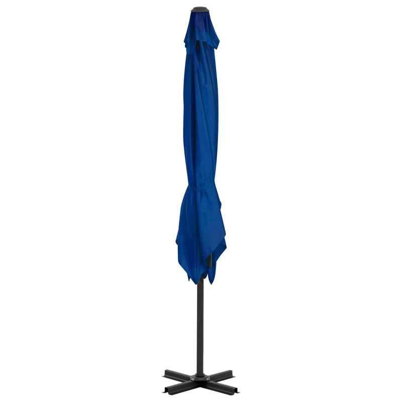 vidaXL azúrkék konzolos napernyő alumíniumrúddal 250 x 250 cm
