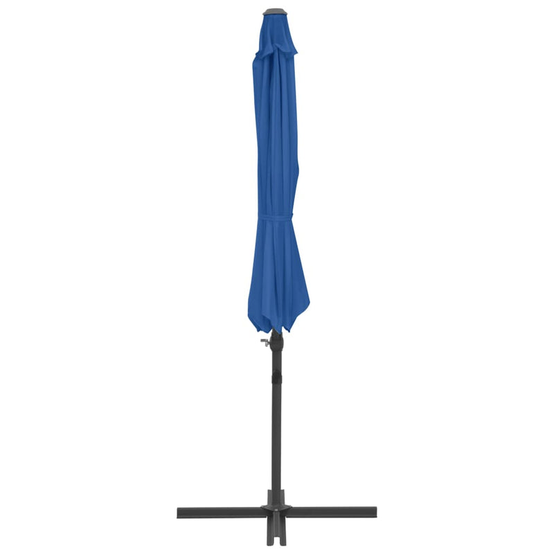 vidaXL azúrkék konzolos napernyő acélrúddal 300 cm