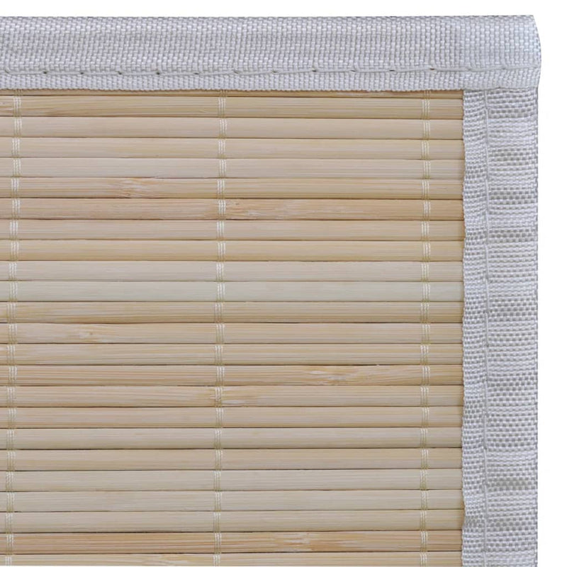 vidaXL 2 db téglalap alakú természetes bambuszszőnyeg 120 x 180 cm