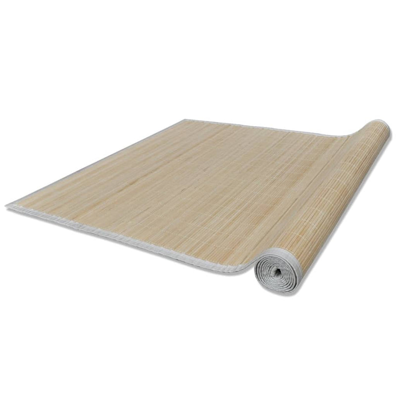 vidaXL 4 db téglalap alakú természetes bambuszszőnyeg 120 x 180 cm
