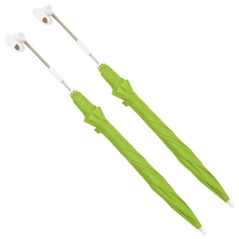 vidaXL 2 db zöld napernyő kempingszékhez 105 cm