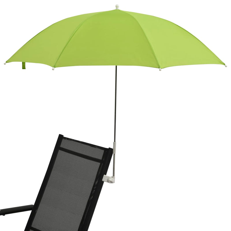 vidaXL 2 db zöld napernyő kempingszékhez 105 cm