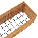 vidaXL újrahasznosított tíkfa és acél magaságyás 150 x 40 x 38 cm