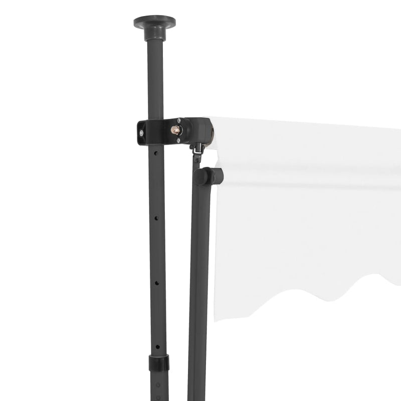 vidaXL krémszínű kézzel kihúzható LED-es napellenző 300 cm