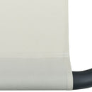 vidaXL krémfehér kültéri napozóágy napellenzővel és párnával