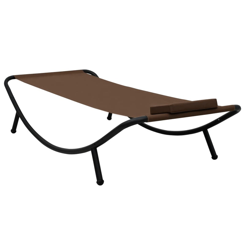 vidaXL barna acél kerti ágy 200 x 90 cm