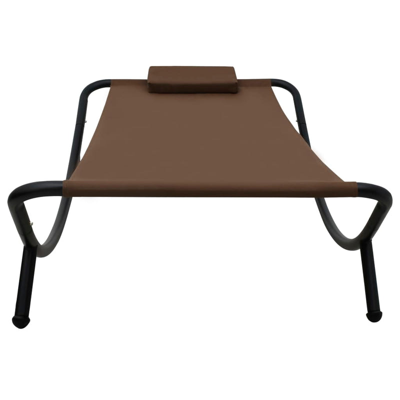 vidaXL barna acél kerti ágy 200 x 90 cm