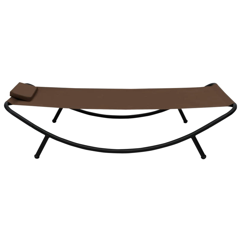 vidaXL barna acél kerti ágy 200 x 90 cm