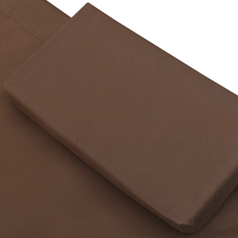 vidaXL barna acél kerti ágy 200 x 90 cm