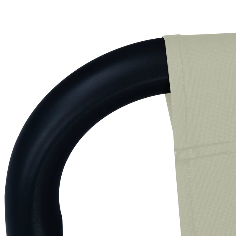 vidaXL krémszínű acél kerti ágy 200 x 90 cm
