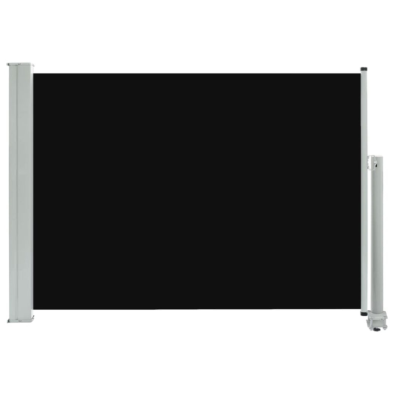 vidaXL fekete kihúzható oldalsó terasz napellenző 80 x 300 cm