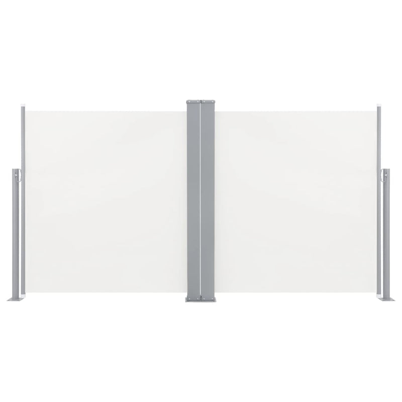 vidaXL krémszínű behúzható oldalsó napellenző 100 x 600 cm