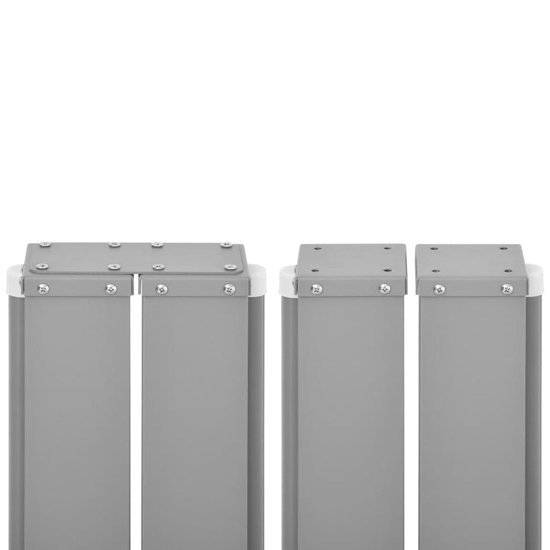 vidaXL barna behúzható oldalsó napellenző 120 x 600 cm