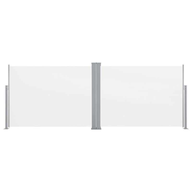 vidaXL krémszínű behúzható oldalsó napellenző 100 x 1000 cm