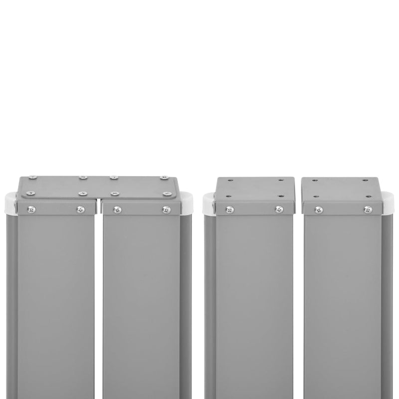 vidaXL piros behúzható oldalsó napellenző 140 x 1000 cm