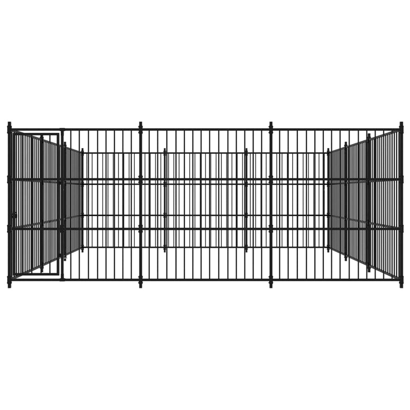 vidaXL kültéri kutyakennel 450 x 450 x 185 cm