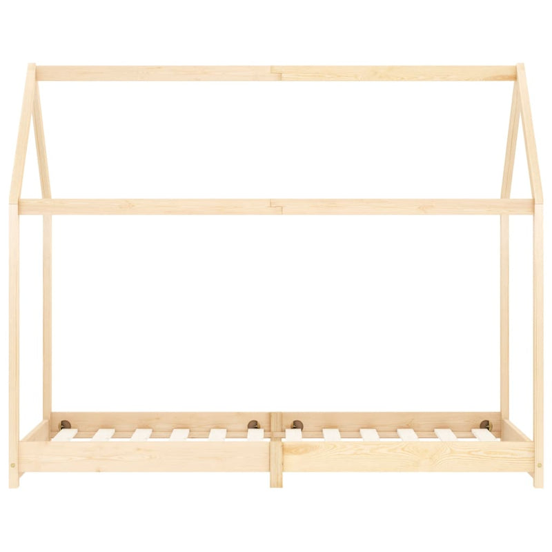 vidaXL tömör fenyőfa gyerekágy-keret 90 x 200 cm