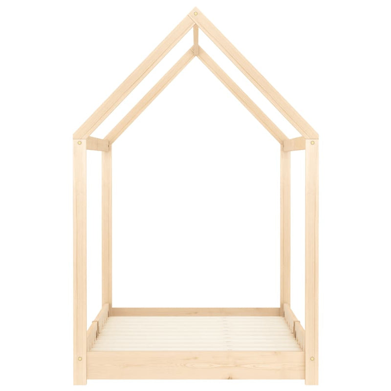 vidaXL tömör fenyőfa gyerekágy-keret 90 x 200 cm