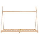 vidaXL tömör fenyőfa gyerekágy-keret 80 x 160 cm