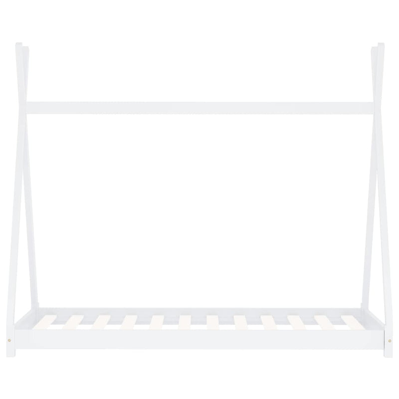 vidaXL fehér tömör fenyőfa gyerekágy-keret 70 x 140 cm