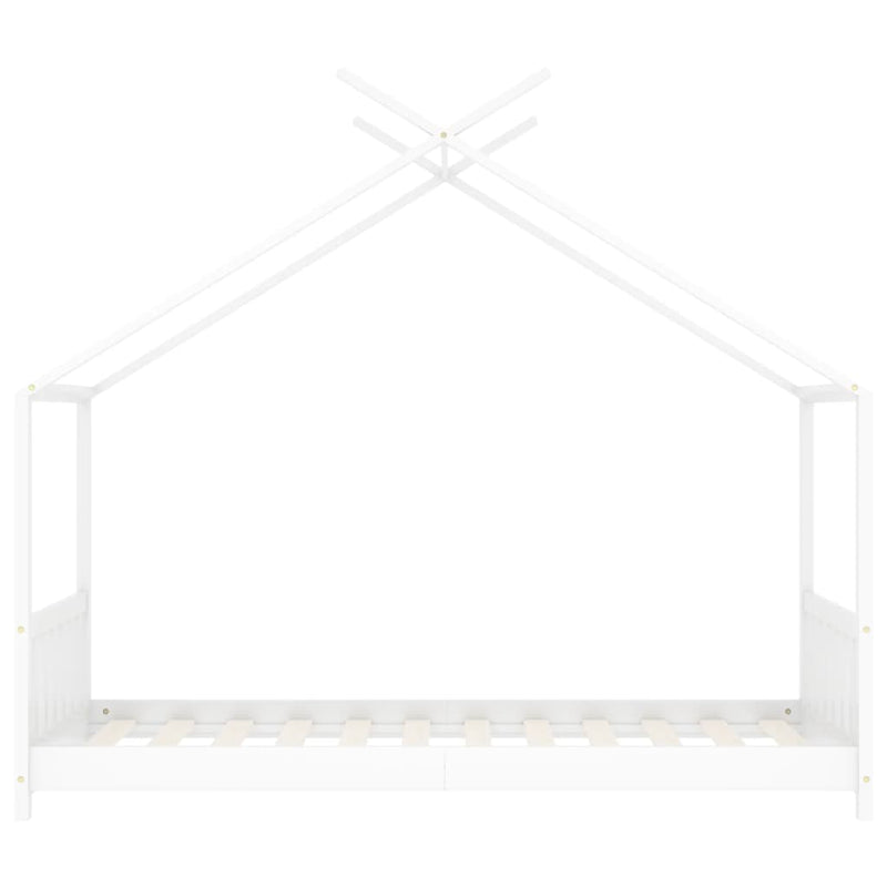 vidaXL fehér tömör fenyőfa gyerekágy-keret 70 x 140 cm