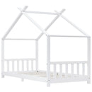 vidaXL fehér tömör fenyőfa gyerekágy-keret 90 x 200 cm