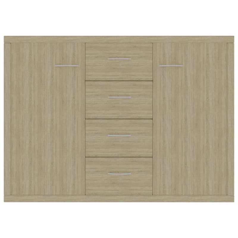 vidaXL sonoma tölgy színű szerelt fa tálalószekrény 88 x 30 x 65 cm