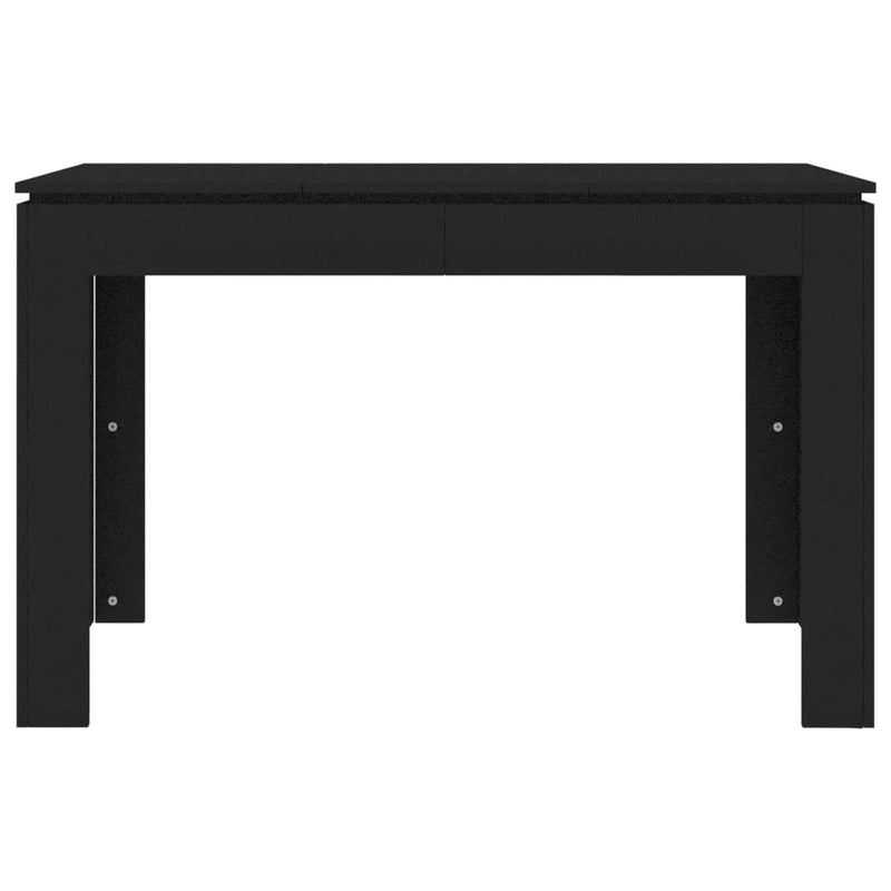 vidaXL fekete szerelt fa étkezőasztal 120 x 60 x 76 cm