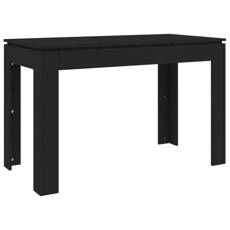 vidaXL fekete szerelt fa étkezőasztal 120 x 60 x 76 cm
